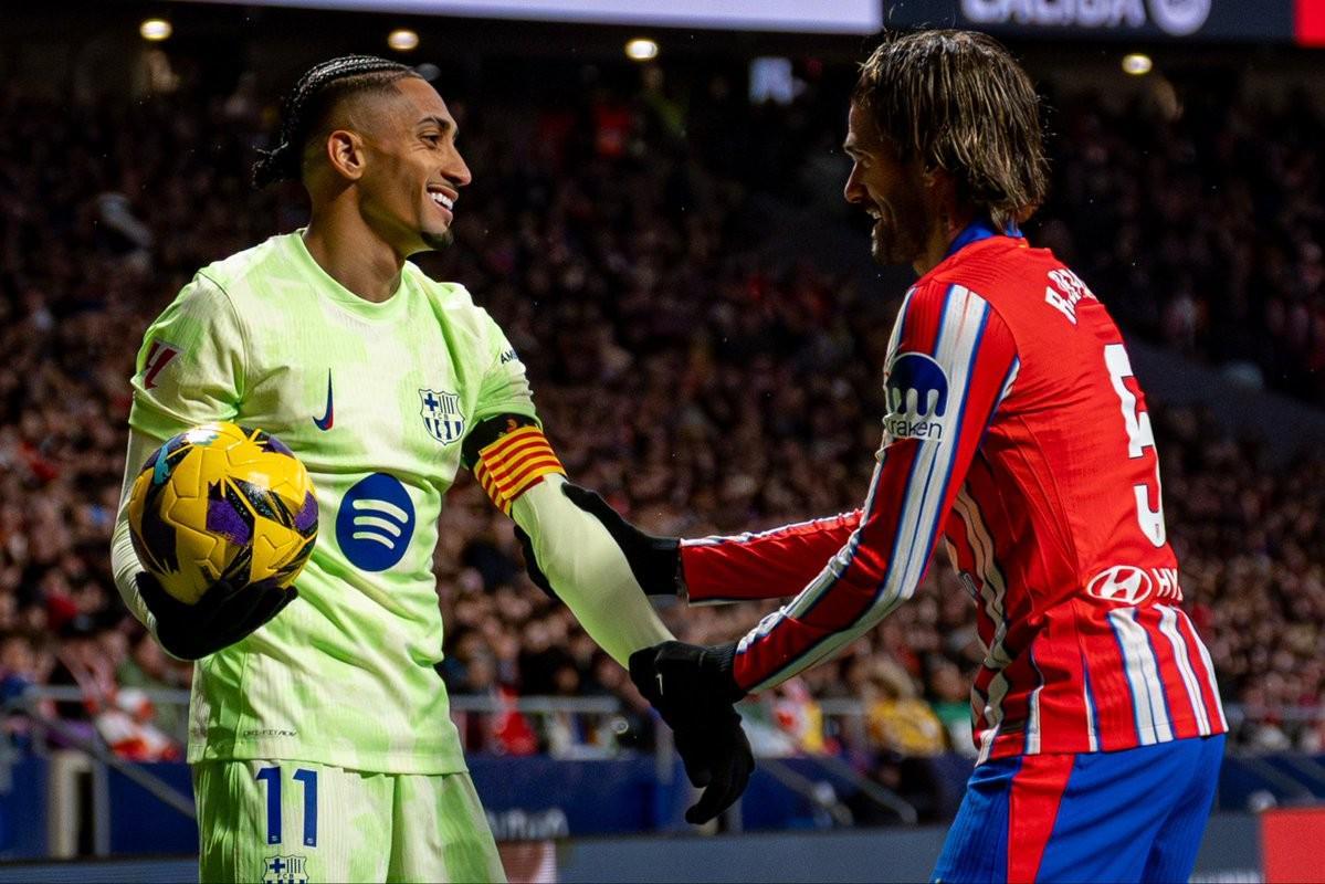 b体育官方下载-拉菲尼亚近9次对阵马竞1球6助攻，近8次对马竞首发6场参与进球